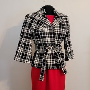 Black & White dress coat